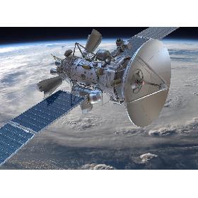 Sci-fi artificial satellite 3D